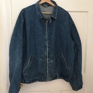 Polo Ralph Lauren Denim Jacket Zip Up XL